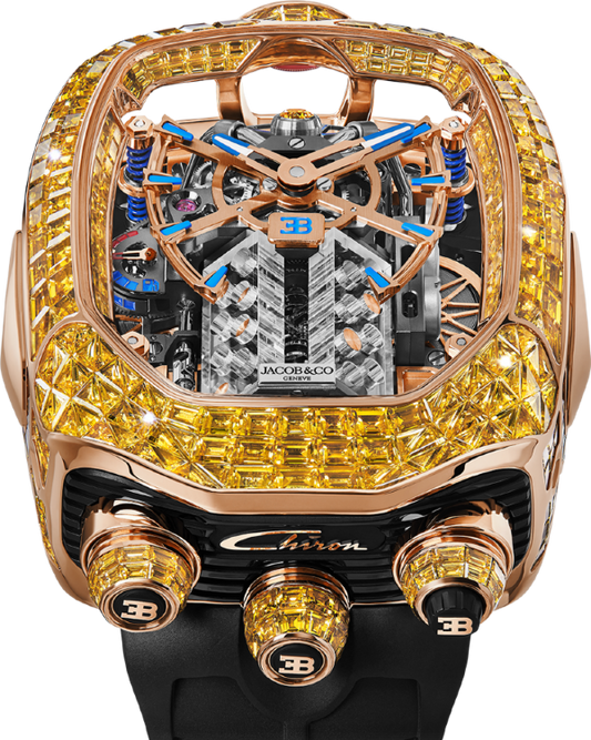 Jacob & Co Bugatti Chiron Tourbillon Baguette Safiras