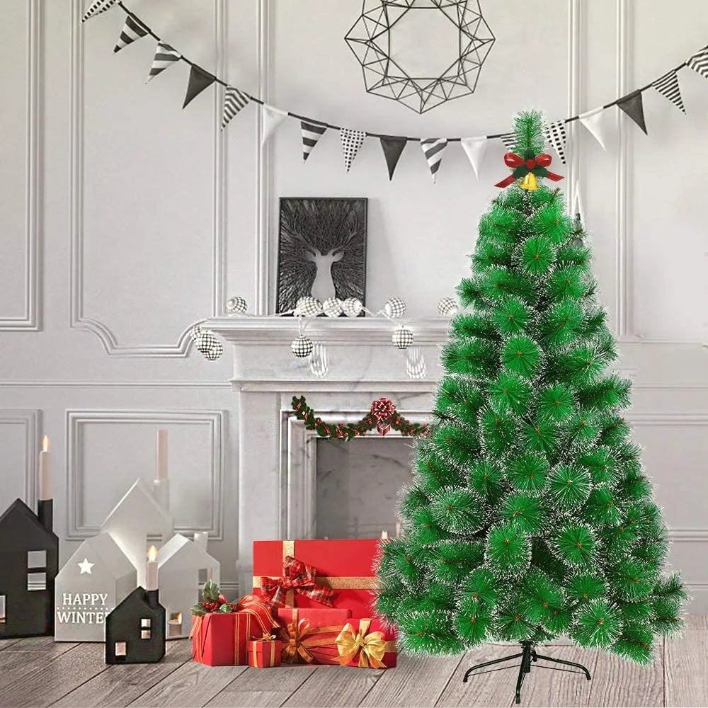 Green and White Pine Christmas Tree, 60cm, 90cm, 120cm, 150cm, 180cm, 210cm