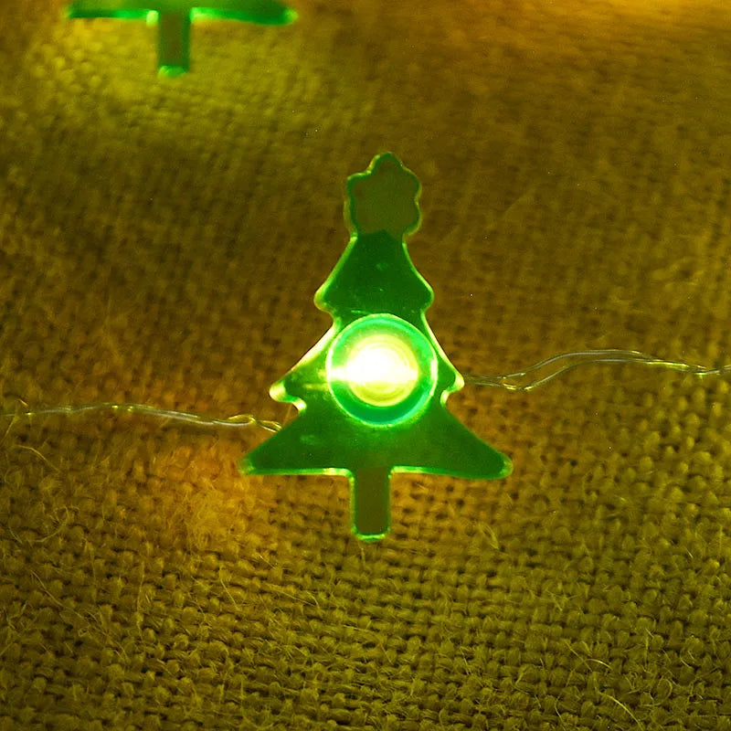 Decoración del árbol de Navidad del copo de nieve de Papá Noel de 2m 20 LED