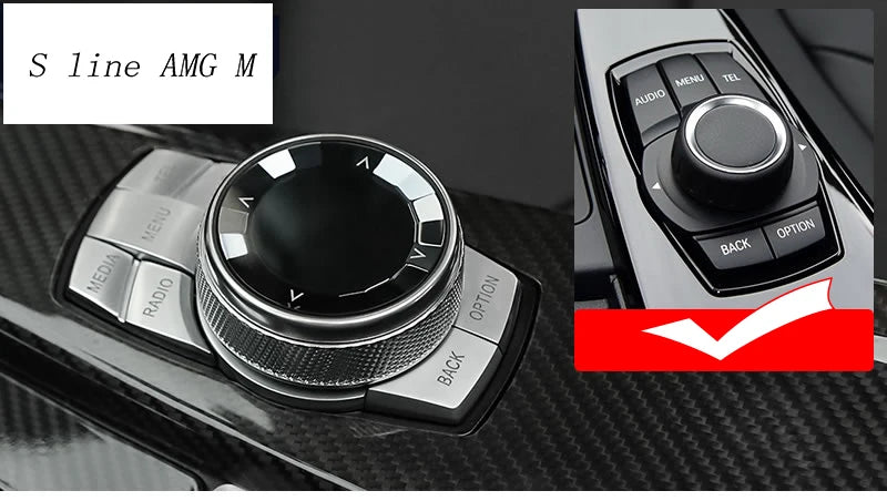 For BMW 5 6 7 Series f10 f18 f11 f12 f13 f01 f02 Car Center control crystal Multimedia Buttons