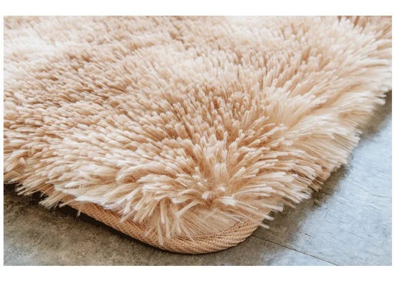 Fluffy Large Carpet Living Room Plush Lounge Rug in The Bedroom Floor Mat Soft Velvet Carpets For Children Kids Decoration  ﻿