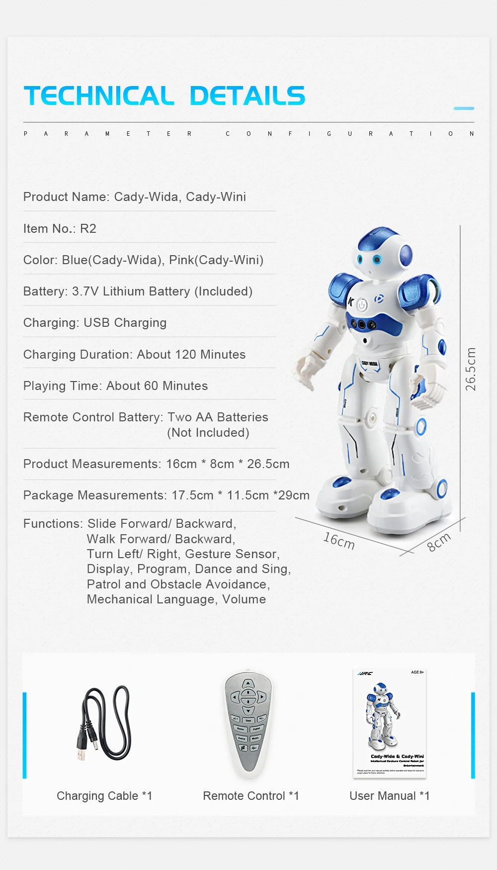 Robot Toy IR Gesture Remote control