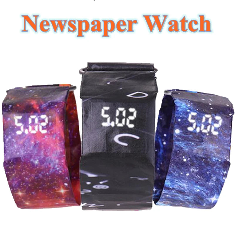 New Fashion Watches Creative Paper. Watch Led Digital