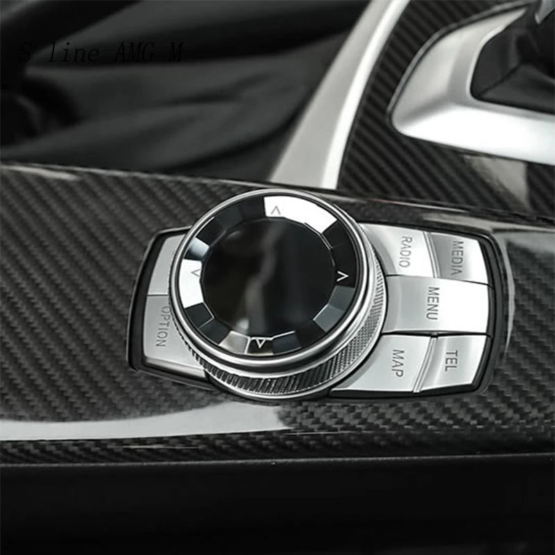 For BMW 5 6 7 Series f10 f18 f11 f12 f13 f01 f02 Car Center control crystal Multimedia Buttons