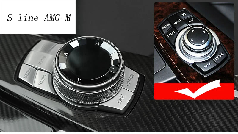 For BMW 5 6 7 Series f10 f18 f11 f12 f13 f01 f02 Car Center control crystal Multimedia Buttons