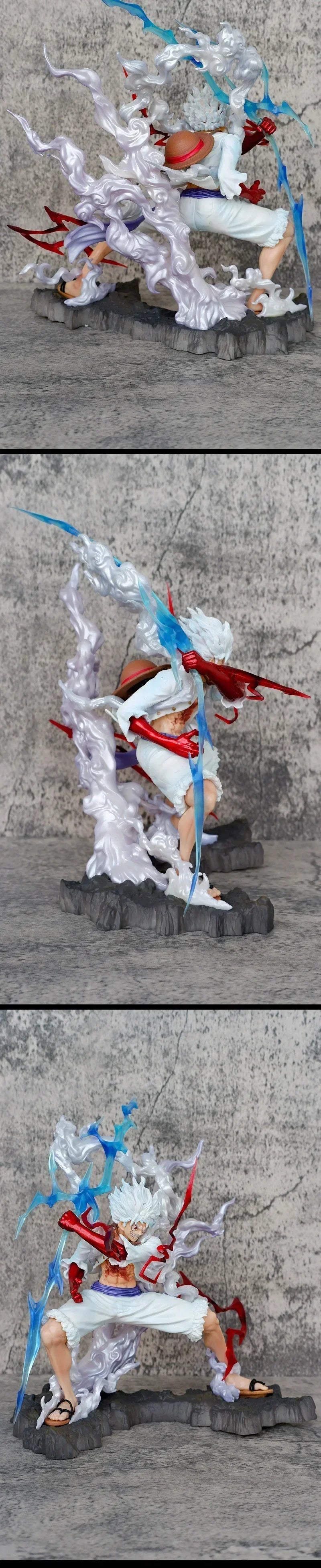 28cm One Piece Figure Sun God Gear 5 Nika Luffy Action Figure