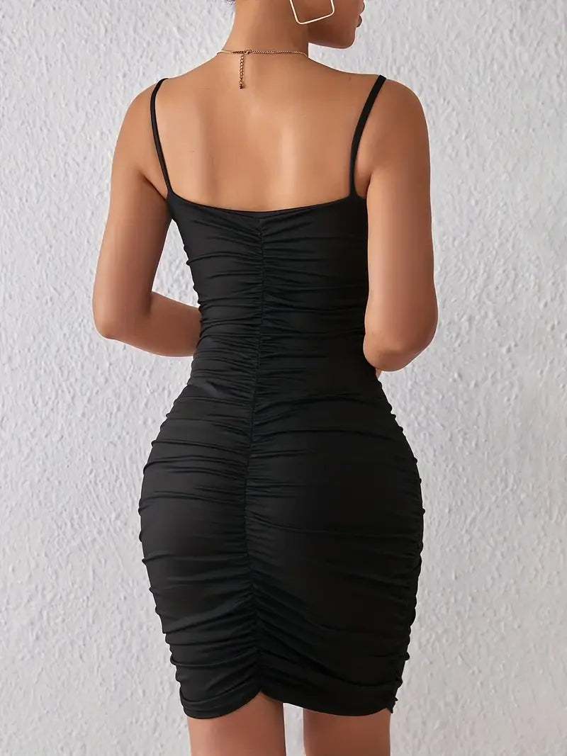 Sexy Backless V-neck Cami Dress