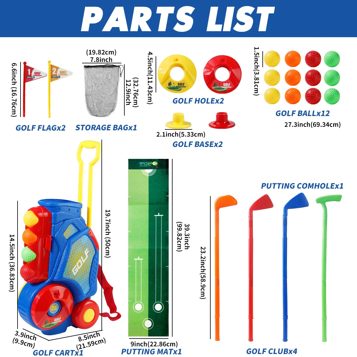 Upgraded Golf Toy Set with Golf Balls