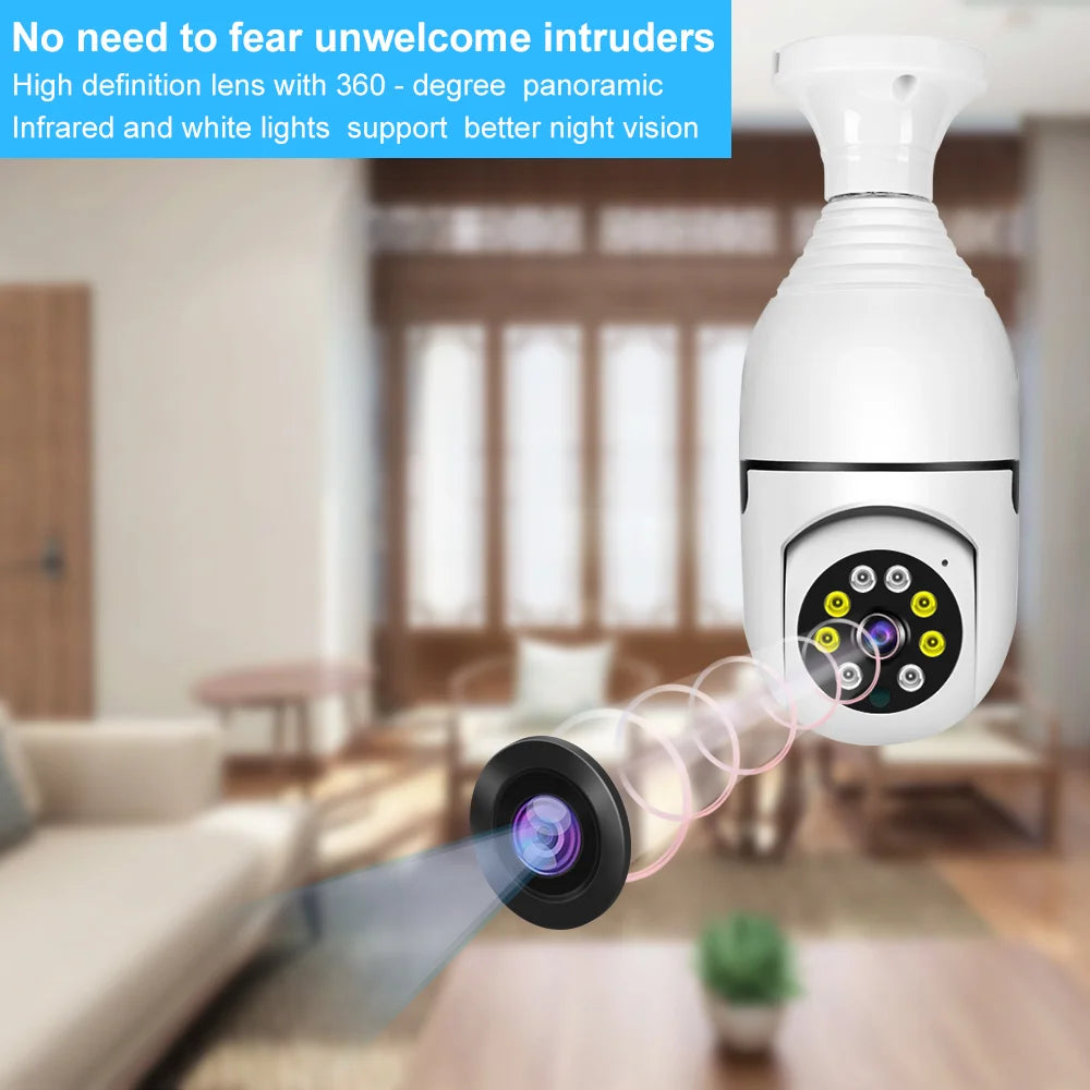 YI Iot E27 Bulb Surveillance 5G Wifi Camera 2MP Night Vision Full Color Automatic