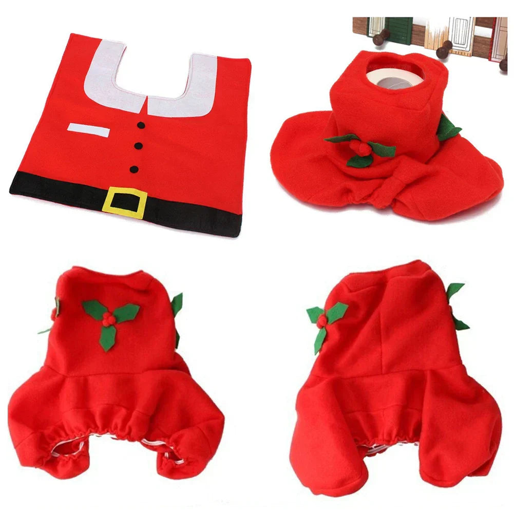 Christmas Toilet Seat Covers Creative Santa Claus