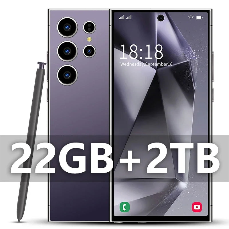 S24 Ultra similar 7.3 Inch Android Mobile Unlocked 5G Dual Sim Global Version