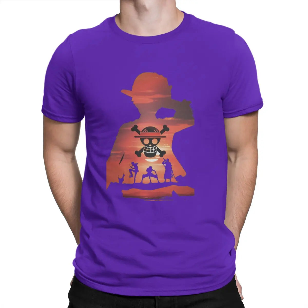 Camisetas para hombre Cool Vintage Pure One Piece Luffy