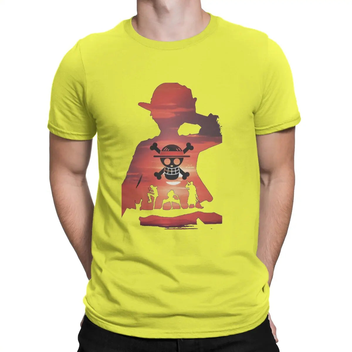 Camisetas para hombre Cool Vintage Pure One Piece Luffy