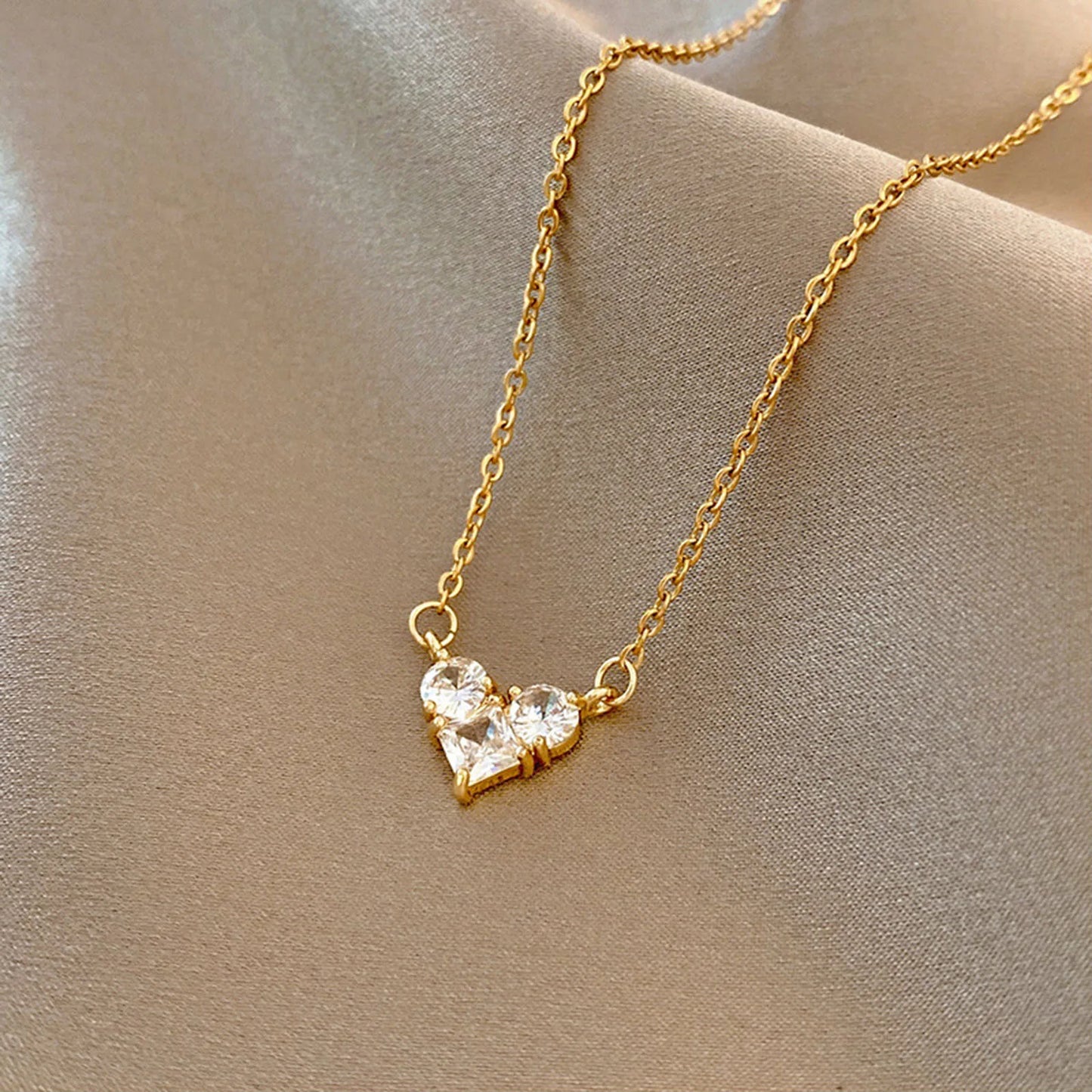 Ins Classic Gold Color Stainless Steel Necklace