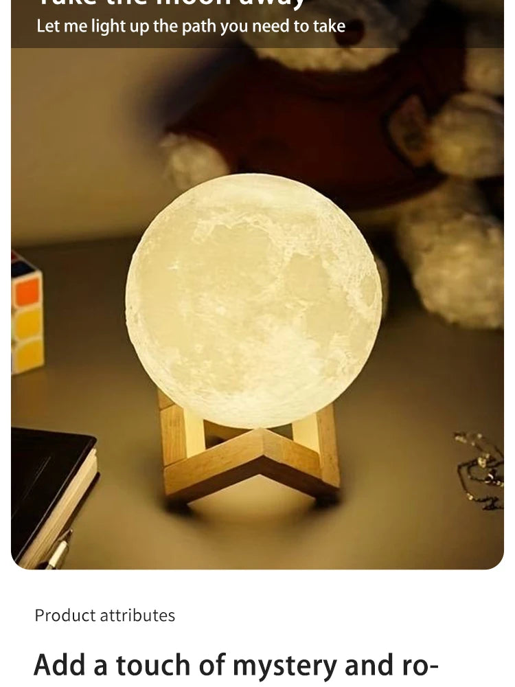 Moon Night Light Planet Lights Home Decorations 8cm