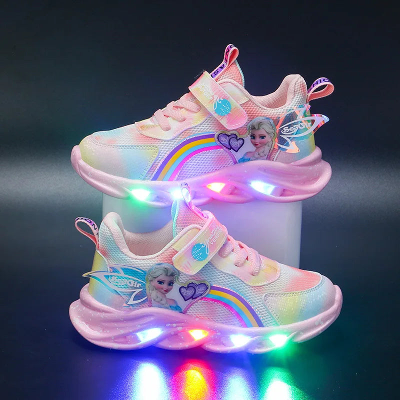 Disney Girls' Casual Shoes Led Lights Size 22-37