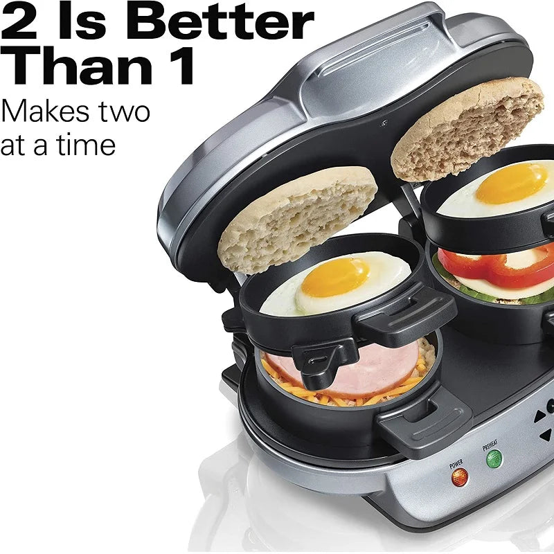 Sandwichera De Desayuno Doble 1200w