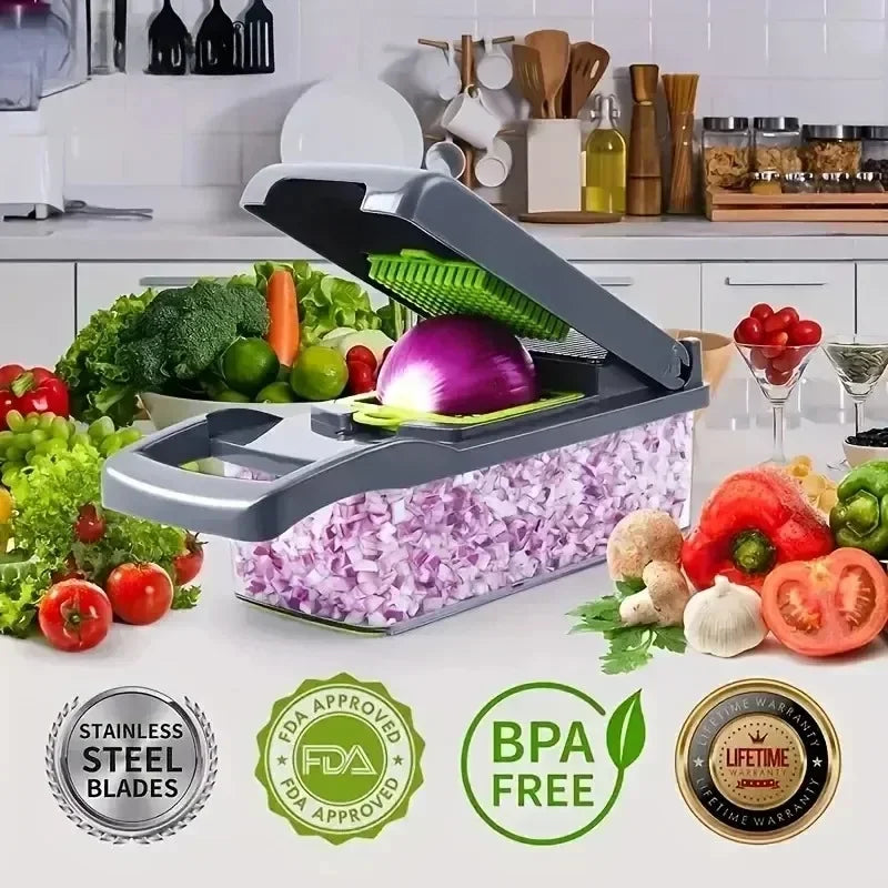 14/16 in 1 Multifunctional Vegetable Chopper Slicer