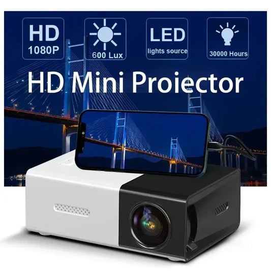 Mini Projector, suitable for outdoor camping movies, cinemas, and gaming experiences