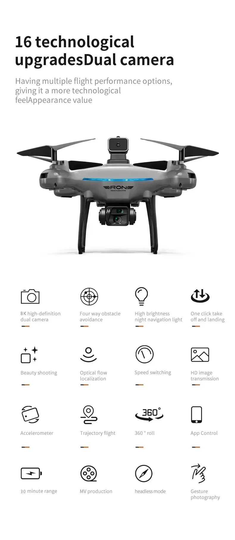 Xiaomi KY102 Drone 8K Professional Dual Camera