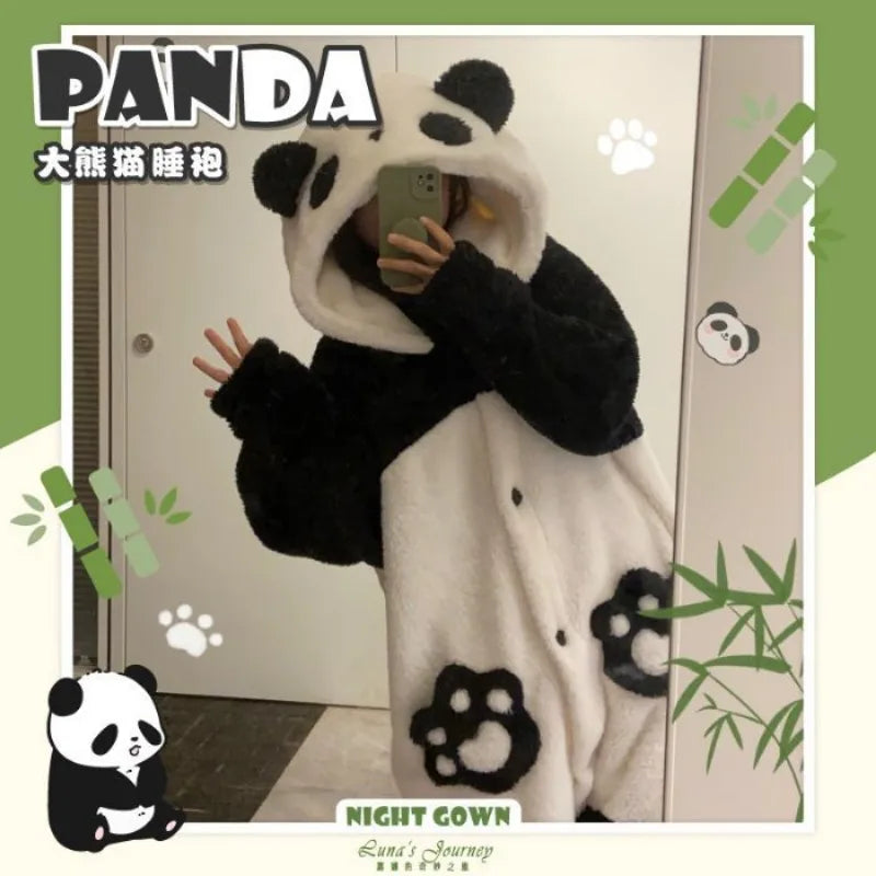 Cartoon panda pajamas for women and girls or boys.