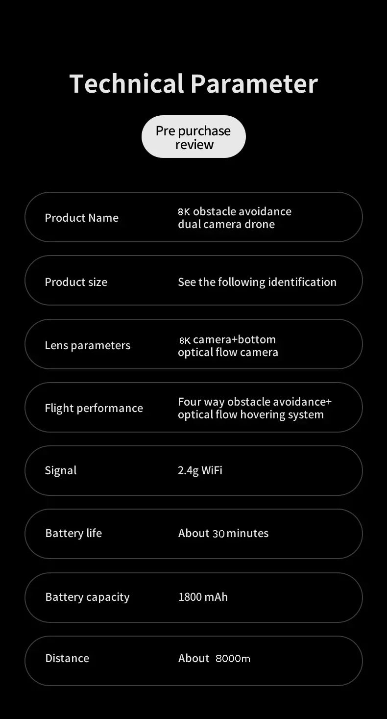 Xiaomi KY102 Drone 8K Professional Dual Camera