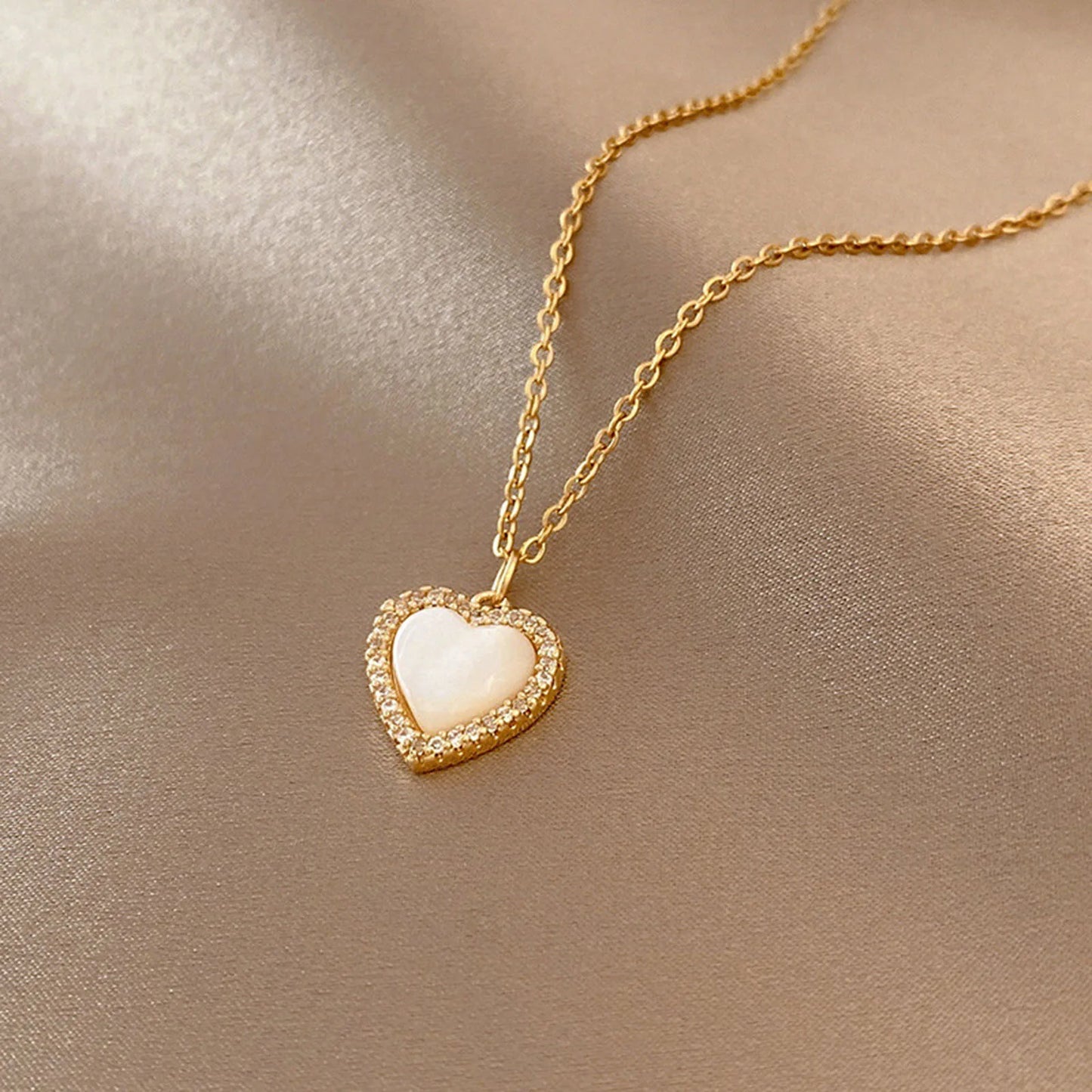 Ins Classic Gold Color Stainless Steel Necklace