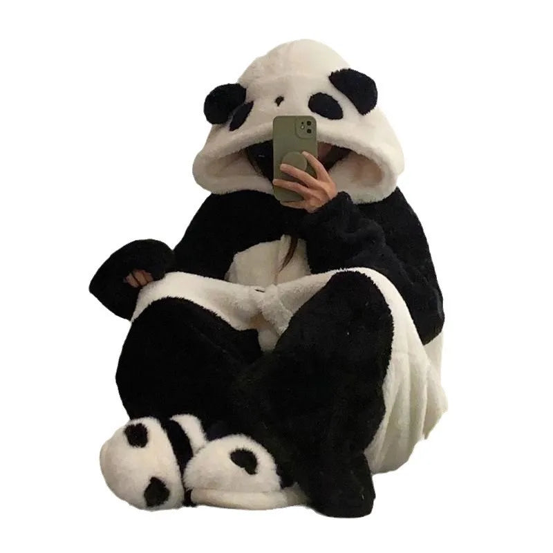 Cartoon panda pajamas for women and girls or boys.