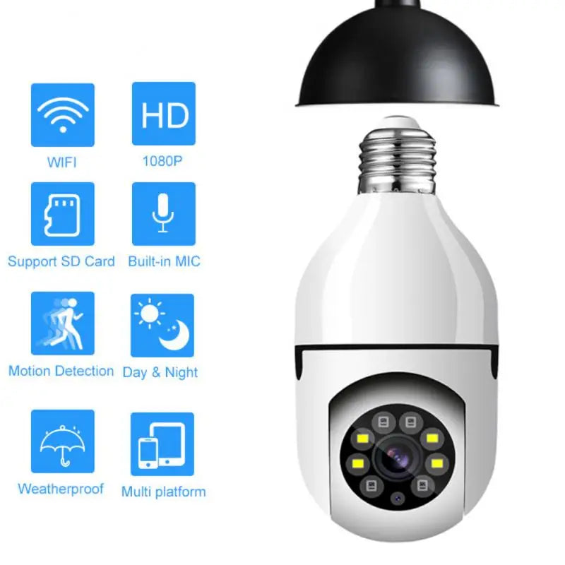 YI Iot E27 Bulb Surveillance 5G Wifi Camera 2MP Night Vision Full Color Automatic