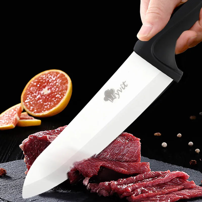 Ceramic Knife Set 3 4 5 6 inch Chef Utility Slicer Paring Ceramic Knives with Peeler Kitchen Knife Zirconia Blade Cooking Cutter