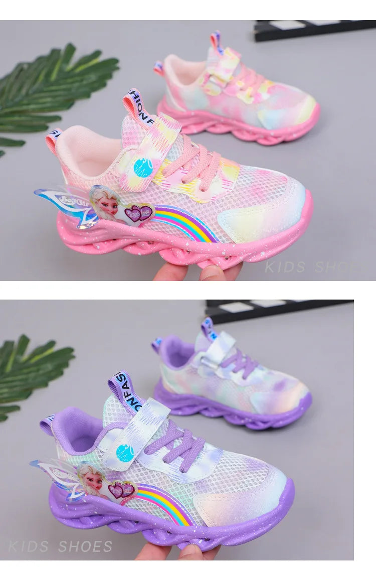 Disney Girls' Casual Shoes Led Lights Size 22-37