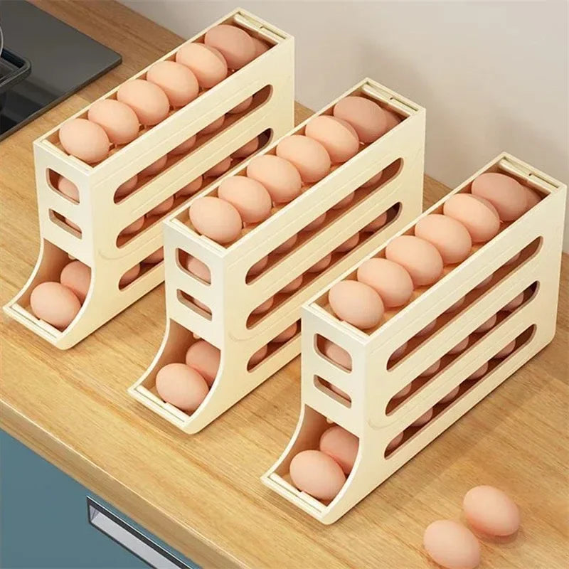 4 Tier Egg Storage Box Organizer