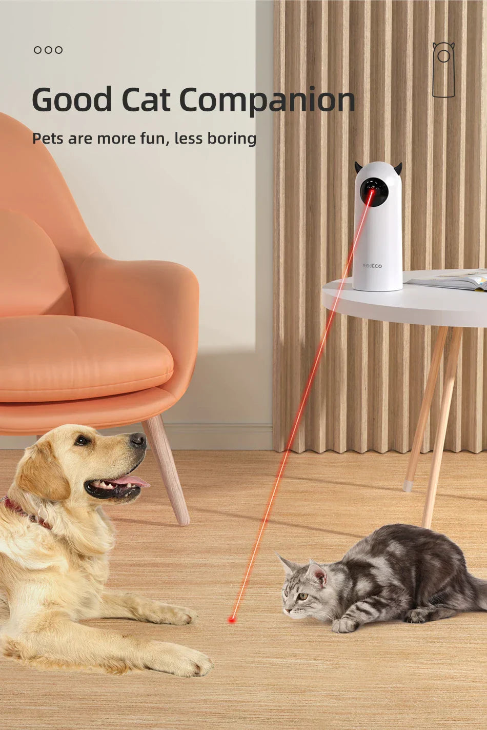 ROJECO Automatic Cat Toys Interactive