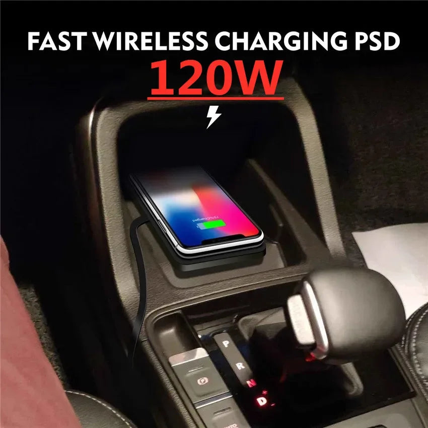 120W Wireless Charger Car Silicone Pad Stand