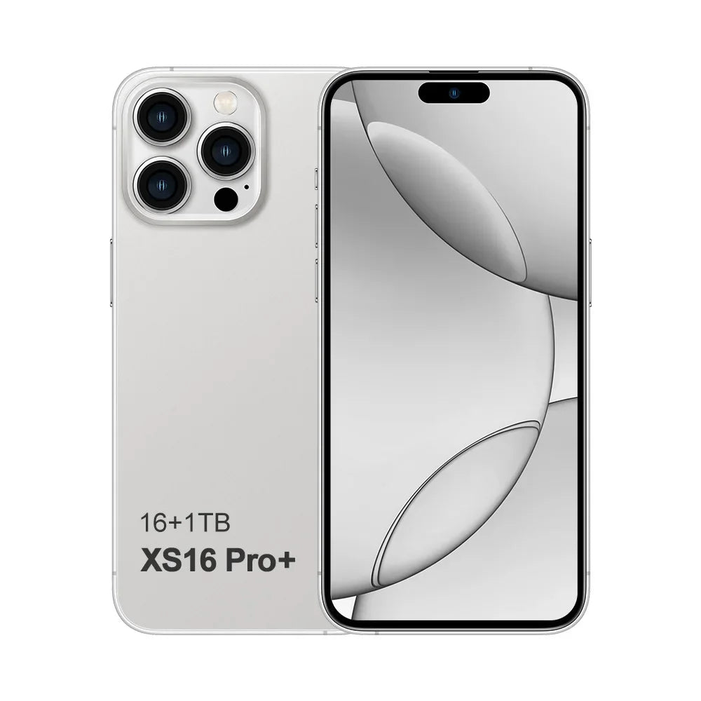 Xs16 pro + smartphone 7.3 polegadas tela cheia 4g 5g telefone celular 8000mah