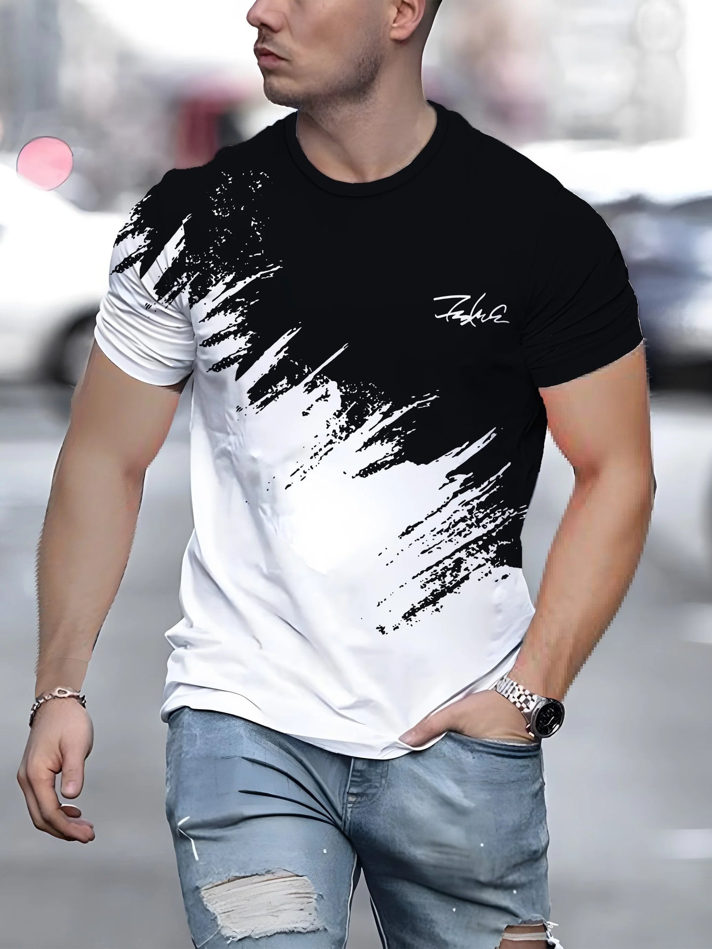 Men's short sleeve t-shirt 2 colors