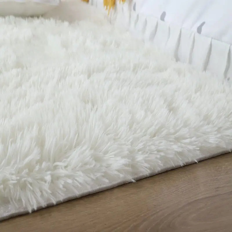 Fluffy Large Carpet Living Room Plush Lounge Rug in The Bedroom Floor Mat Soft Velvet Carpets For Children Kids Decoration  ﻿