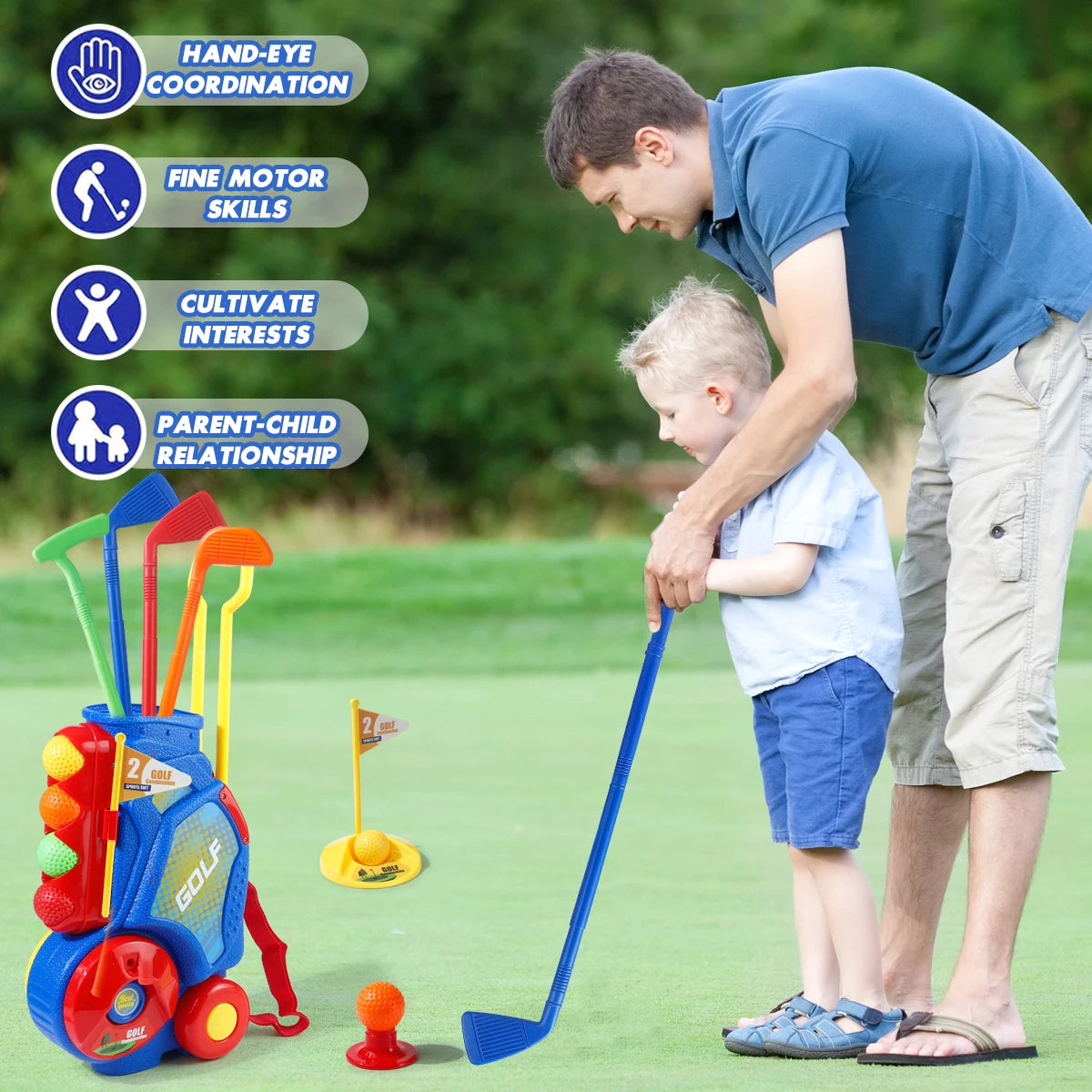 Upgraded Golf Toy Set with Golf Balls