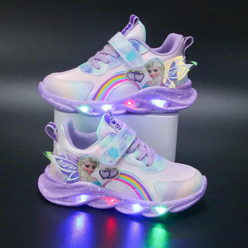 Disney Girls' Casual Shoes Led Lights Size 22-37