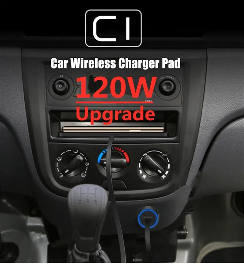 120W Wireless Charger Car Silicone Pad Stand