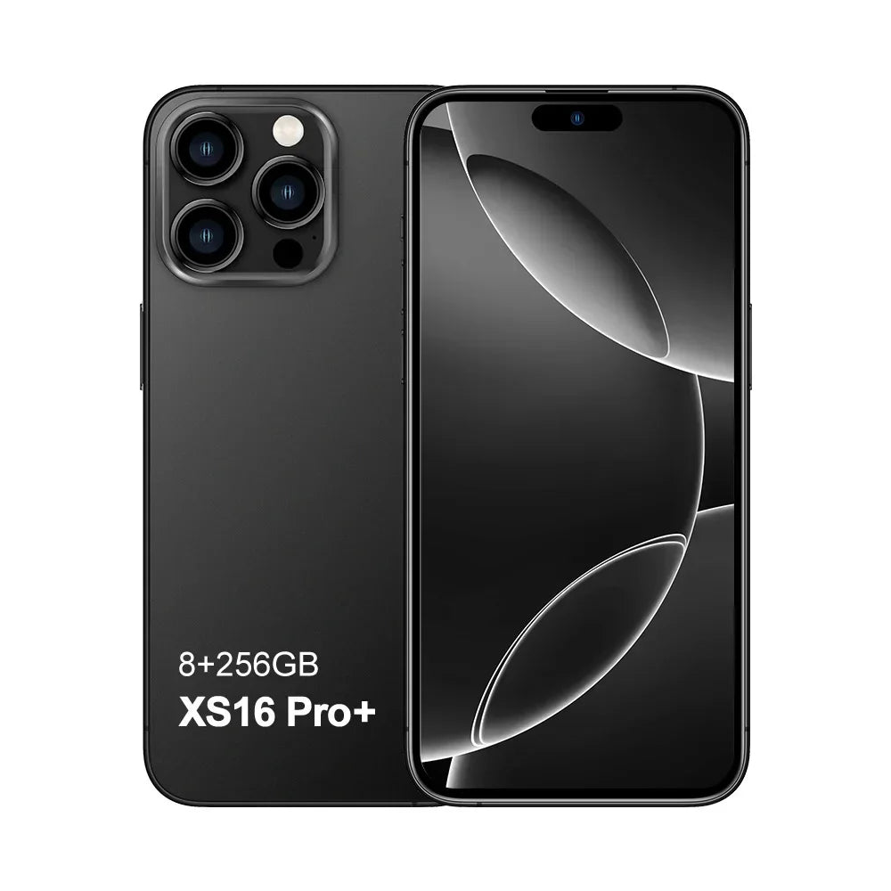 Xs16 pro + smartphone 7.3 polegadas tela cheia 4g 5g telefone celular 8000mah