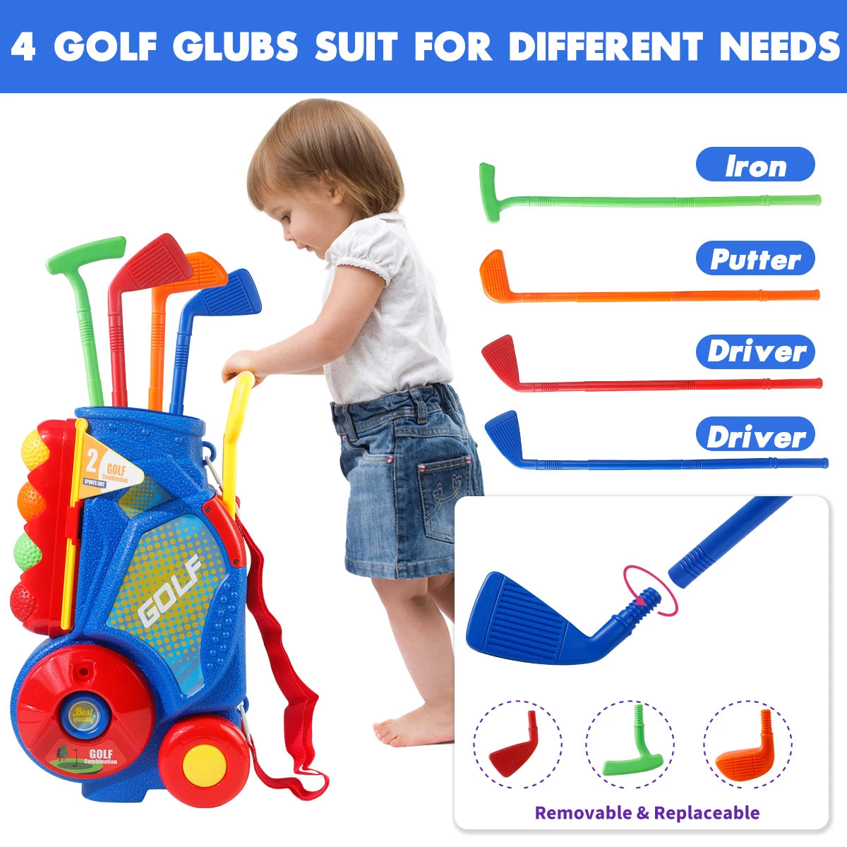 Upgraded Golf Toy Set with Golf Balls