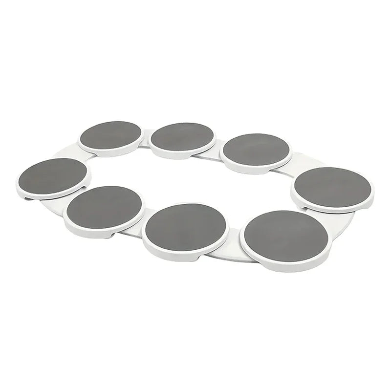 Rotating Dining Table Tray Non Skid 2PCS Extended set