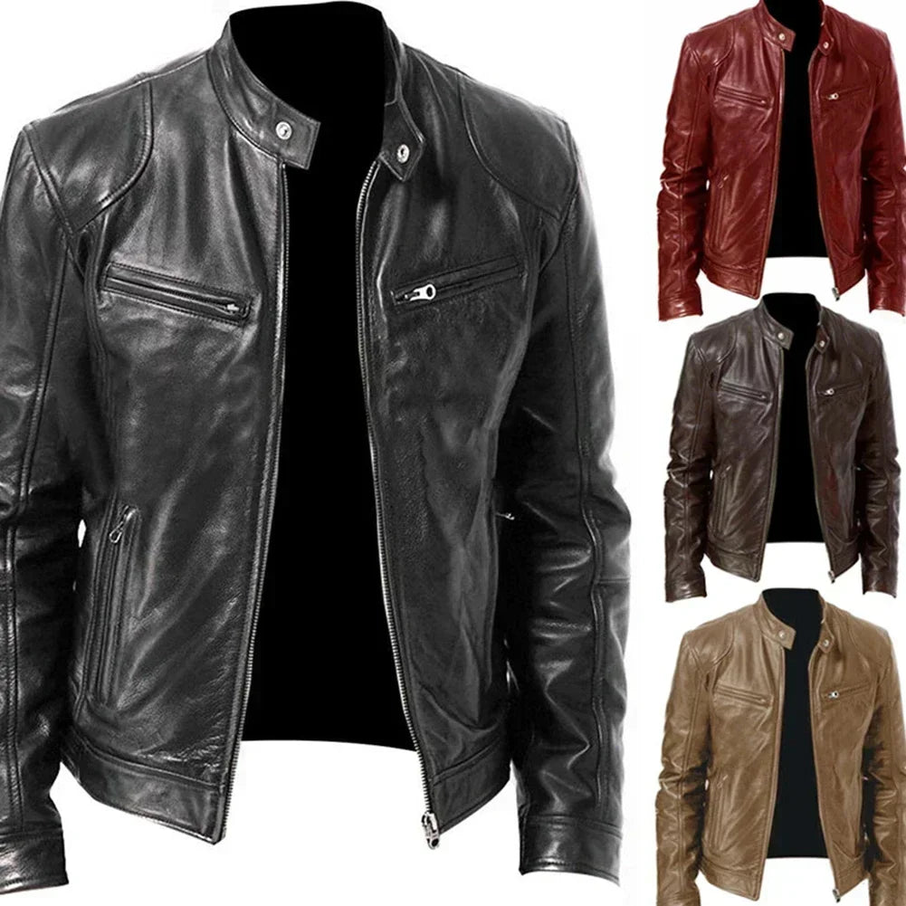 Men's leather jacket