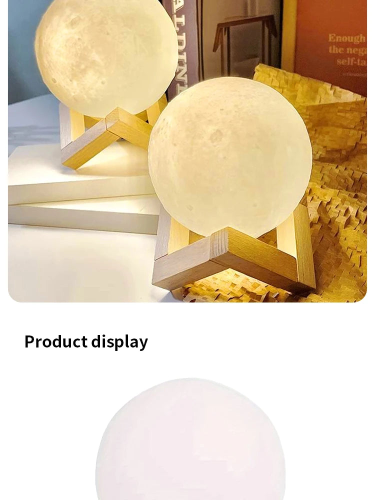 Moon Night Light Planet Lights Home Decorations 8cm