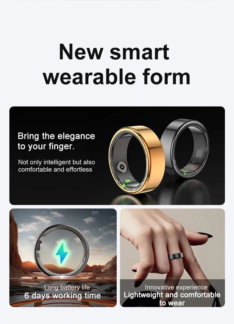 Smart Ring Heart Rate Health Monitor