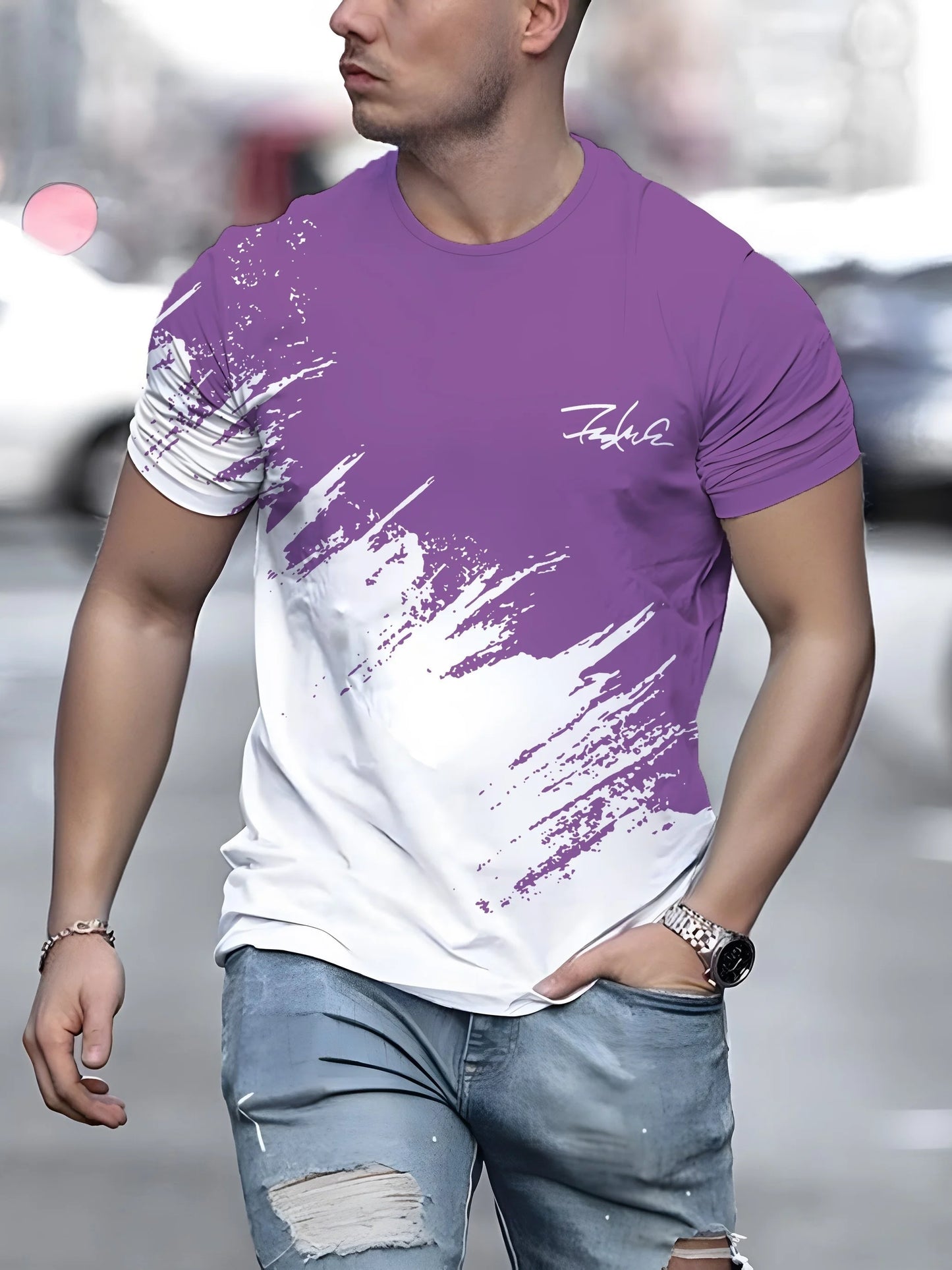 Men's short sleeve t-shirt 2 colors