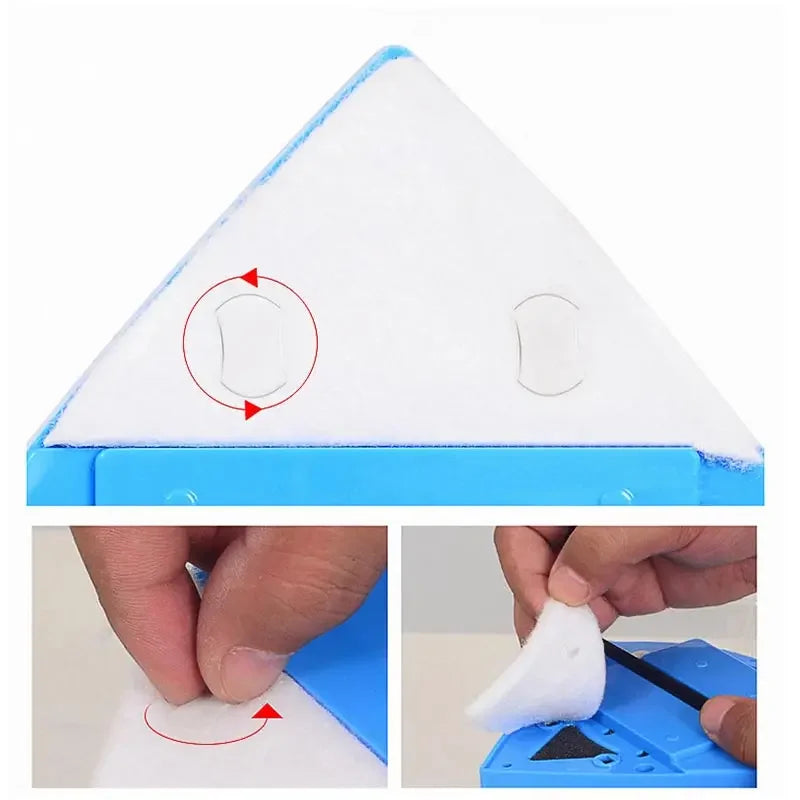 Double-sided Magnetic Glass Cleaning Brush with Strong Magnet