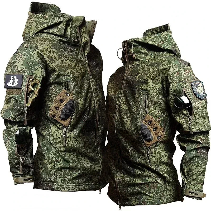 Men's Winter Autumn Fleece Jackets Tactical Waterproof