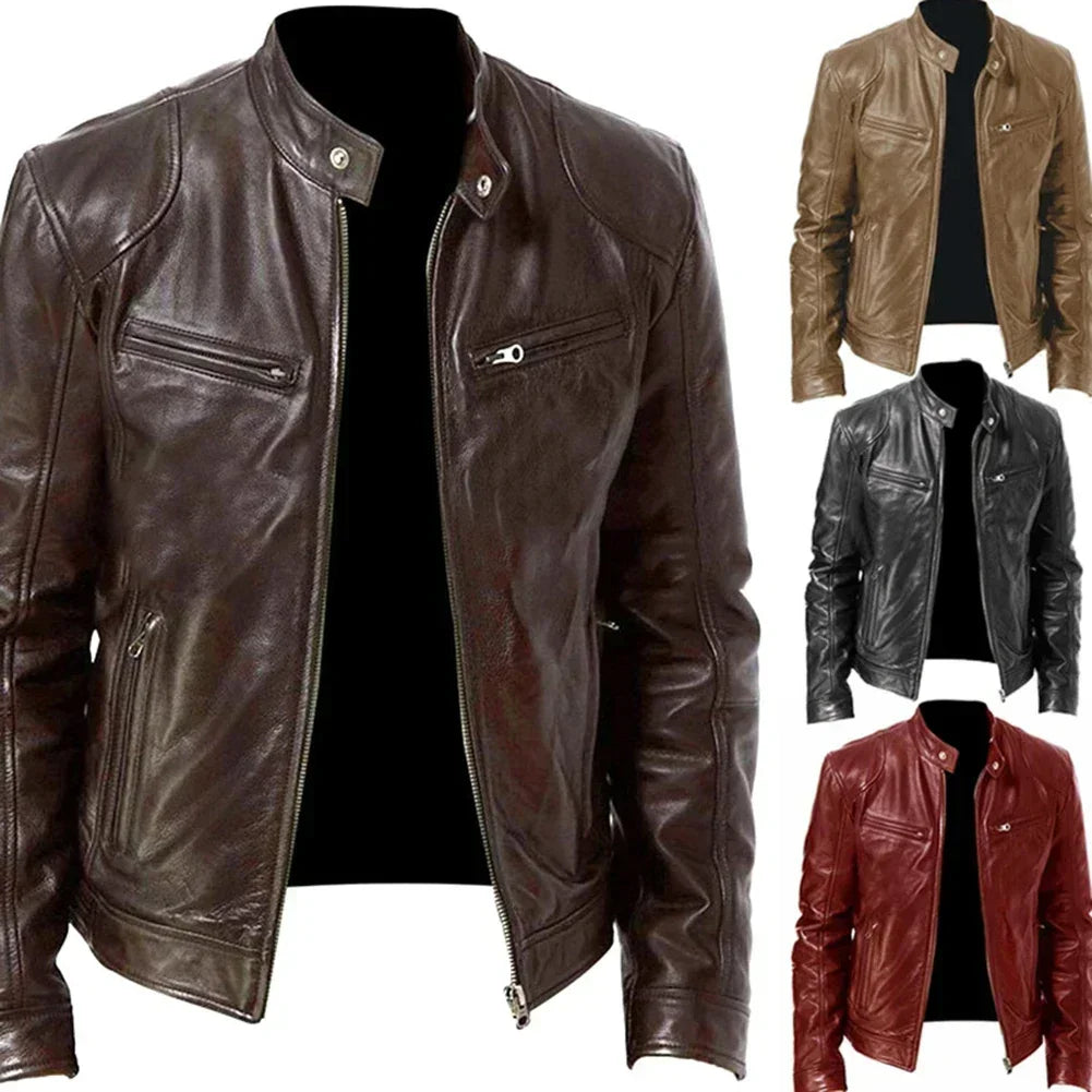 Men's leather jacket